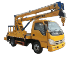 Camião com plataforma elevatória